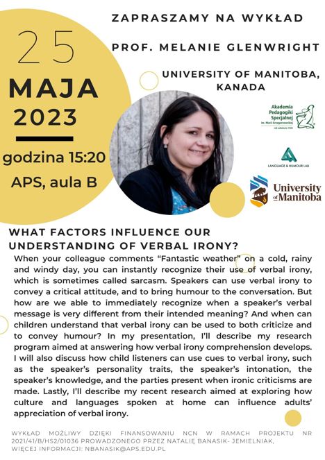 poster for the lecture