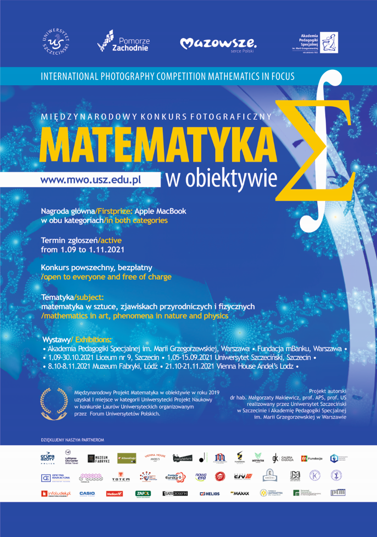 plakat konkursu Matematyka w obiektywie
