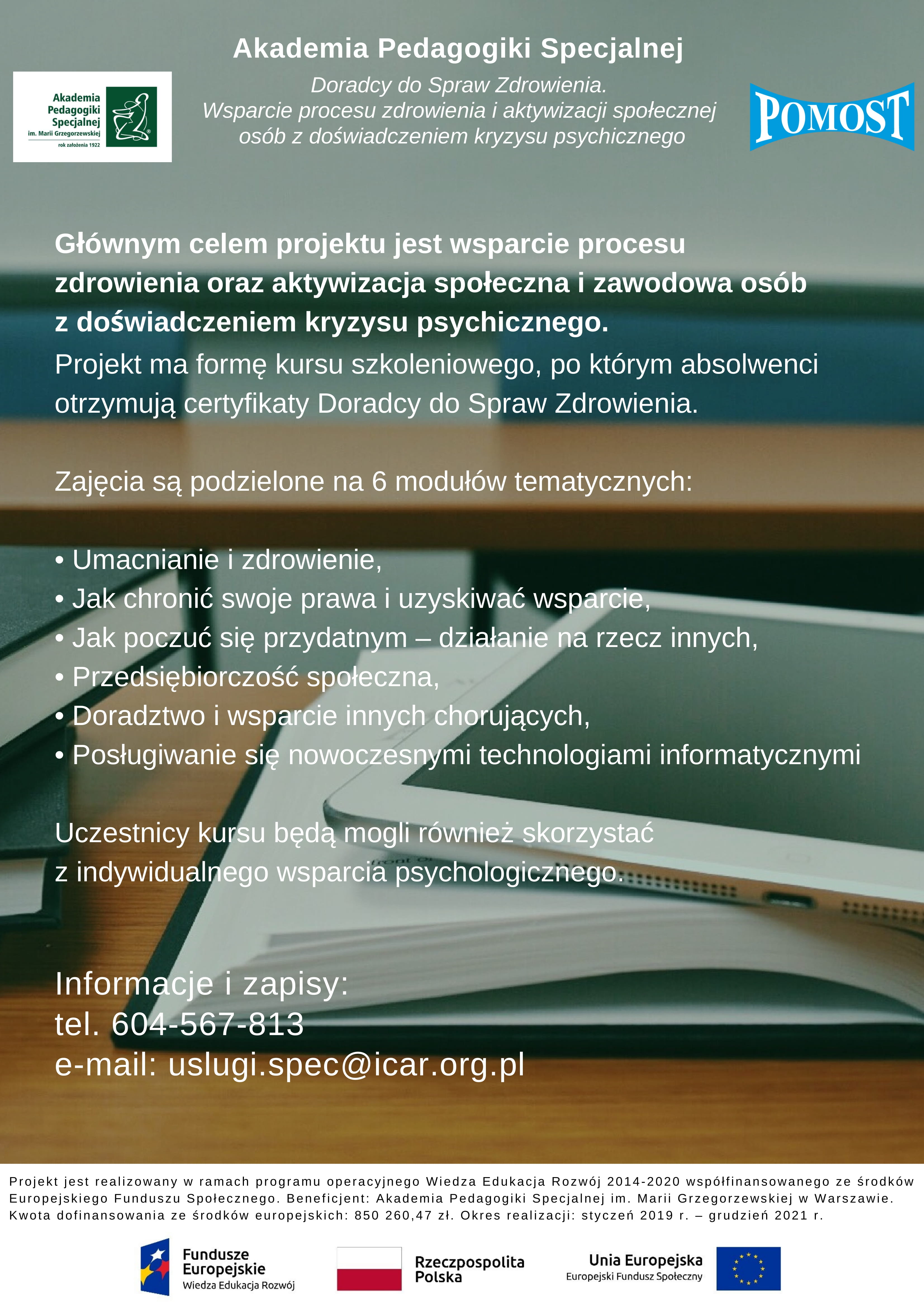 Plakat - doradcy zdrowienia