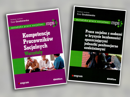 Okładki publikacji z serii Metodyka pracy socjalnej