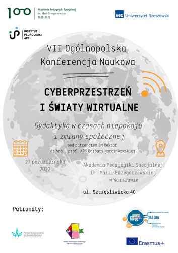 plakat konferencja CYBERPRZESTRZEŃ