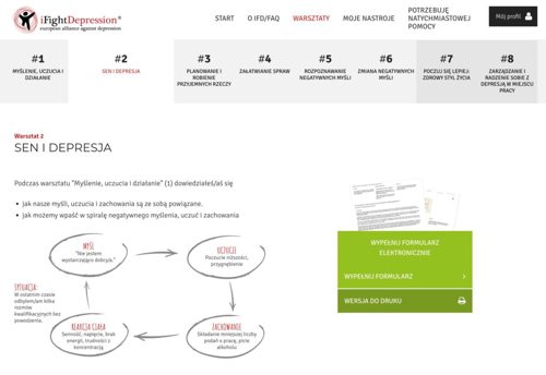 Infografika sen i depresja