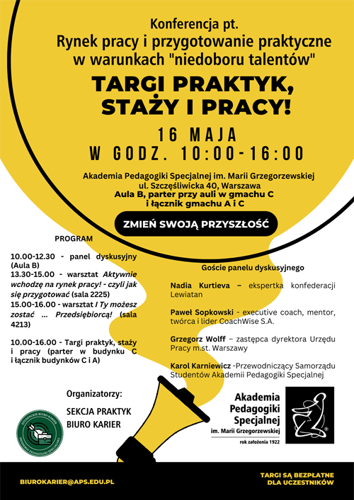 Plakat Konferencja Targi Pracy