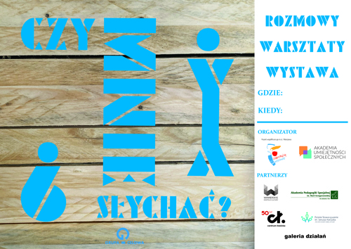 Plakat wystawy Czy mnie słychać