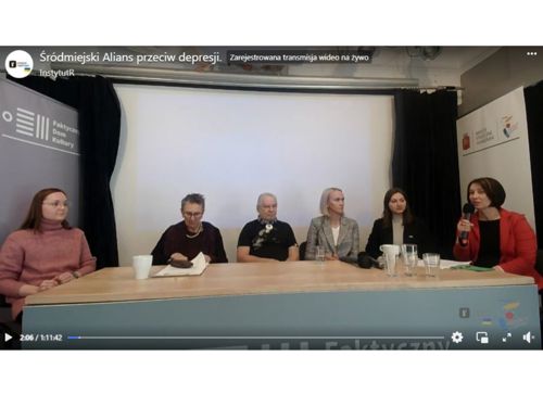 Zdjęcie z dyskusji Aliansu Przeciw Depresji 1