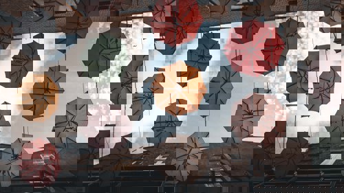 Zdjęcie parasolek w Dublinie