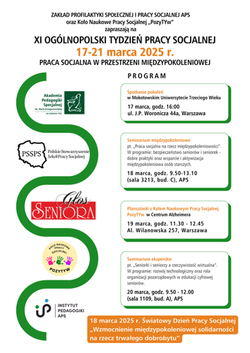 XI Ogólnopolski tydzień pracy socjalnej