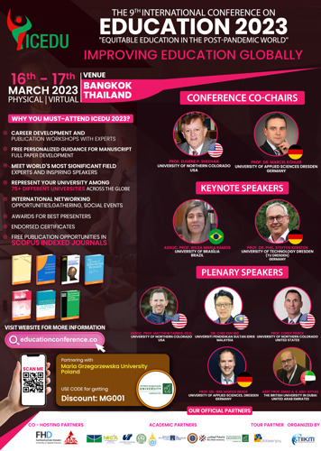 Conference informational leaflet