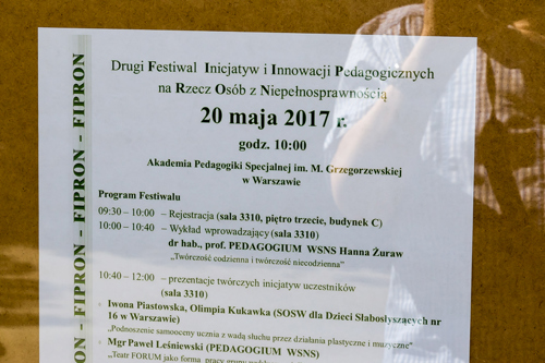 program festiwalu inicjatyw i innowacji pedagogicznych na rzecz osób z niepełnosprawnością