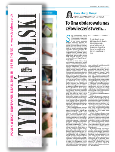 Artykuł dr Ewy Lewandowskiej-Tarasiuk