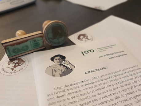 picture of a letter from Prof. Wiesław Komasa