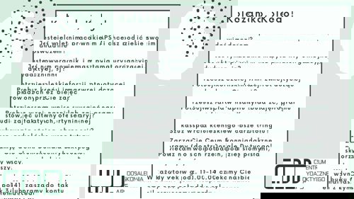 plakat zapraszający do współpracy