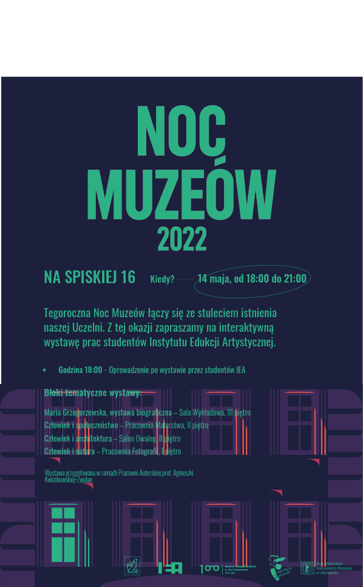 Plakat Nocy Muzeów na Spiskiej