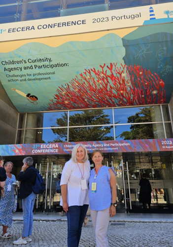 dr Ewa Lewandowska i dr Krystyna Heland-Kurzak podczas EECERA Annual Conference