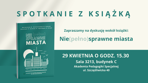 plakat informujący o spotkaniu z książką - 29 kwietnia 2025