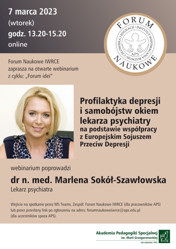 plakat Forum Naukowe IWRCE