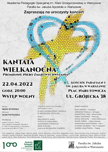 Zaproszenie na koncert Kantata Wielkanocna cz. 1